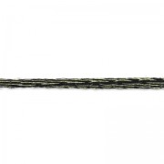 Cordon en lurex 2 mm Doré/Noir x 2m|raw }}