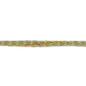 Cordon en lurex 2 mm Doré/Sand x 2m