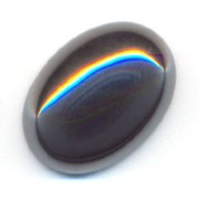 Cabochon ovale 25x18 mm Hematite naturelle|raw }}