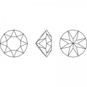 Cabochon Swarovski 1088 4 mm Black Diamond x10