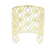 Bracelet manchette losange 62 mm doré x1