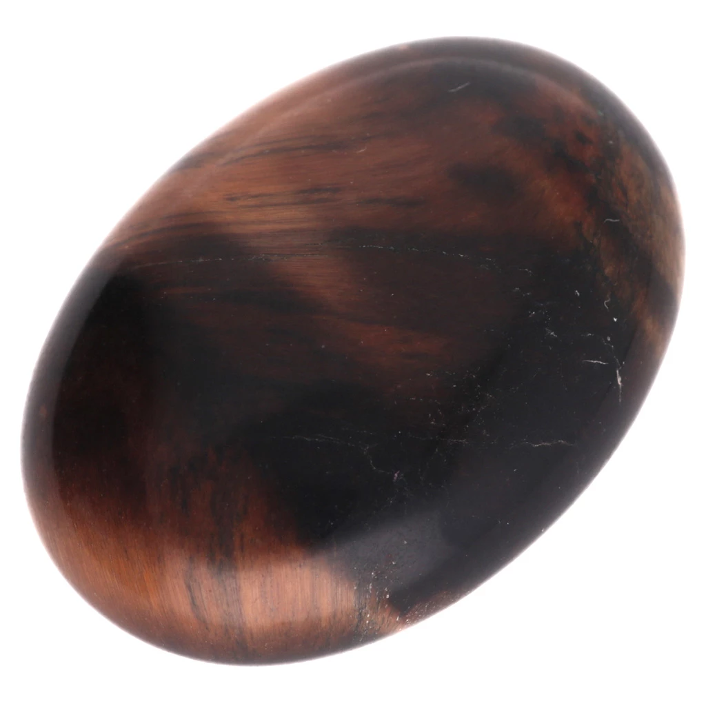 Cabochon Ovale En œil De Tigre Naturel – 55 Carats – 34x25x5 Mm – Pierre Brute Pour Création