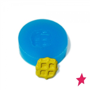 Mini moule silicone pour pâte polymère et pâte de métal 12 mm Gaufre