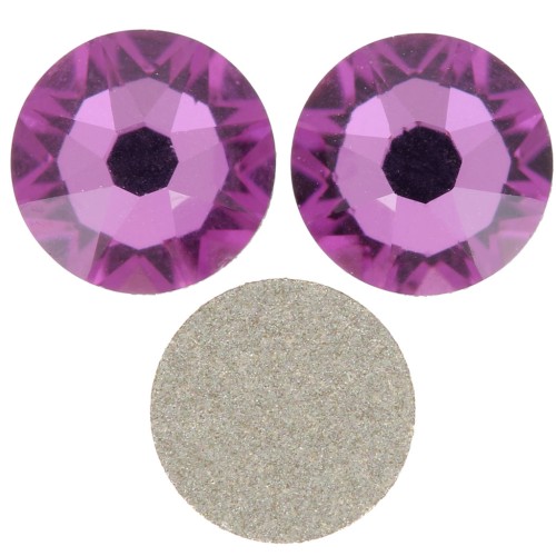 Strass à coller en cristal Swarovski 4 mm - Dark Rose x36