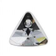 Pendentif Triangle Swarovski 6628 8 mm Crystal Silver Night x1