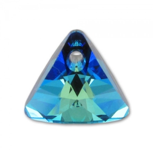 Pendentif Triangle Swarovski 6628 8 mm Crystal Bermuda Blue x1