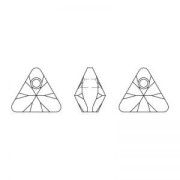Pendentif Triangle Swarovski 6628 16 mm Crystal Vitrail Light