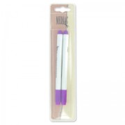 Lot de 2 stylos feutres effaçables à l'air pour tissus clairs - Violet|raw }}