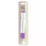 Lot de 2 stylos feutres effaçables à l'air pour tissus clairs - Violet