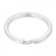 Porte clés anneau 25 mm à personnaliser - Argenté x1