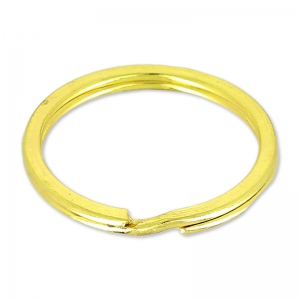 Porte clés anneau 25 mm à personnaliser - Doré x1