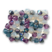 Mix de Toupies en cristal Swarovski 5328 4 mm Tendance x50|raw }}