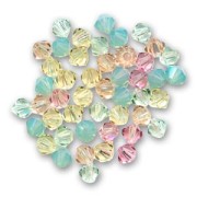 Mix de Toupies en cristal Swarovski 5328 4 mm Printemps x50
