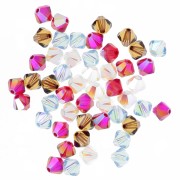 Mix de Toupies en cristal Swarovski 5328 4 mm - Ensoleillé x50|raw }}