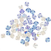 Mix de Toupies en cristal Swarovski 5328 4 mm Hiver x50