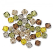 Mix de Toupies en cristal Swarovski 5328 4 mm Aquaterra x50|raw }}