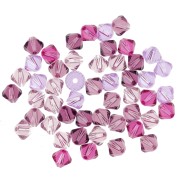 Mix de Toupies en cristal Swarovski 5328 4 mm Purple x50|raw }}