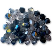 Mix de Toupies en cristal Swarovski 5328 3 mm Noir x50