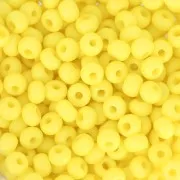 Perles rocailles Preciosa  6/0 4 mm - Terra Intensive - Yellow Mat x20g