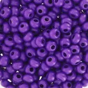 Perles rocailles Preciosa 6/0 4 mm - Terra Intensive - Violet Mat x20g