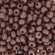 Perles rocailles Preciosa  6/0 4 mm - Terra Intensive - Dark Brown Mat x20g