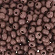 Perles rocailles Preciosa  6/0 4 mm - Terra Intensive - Dark Brown Mat x20g