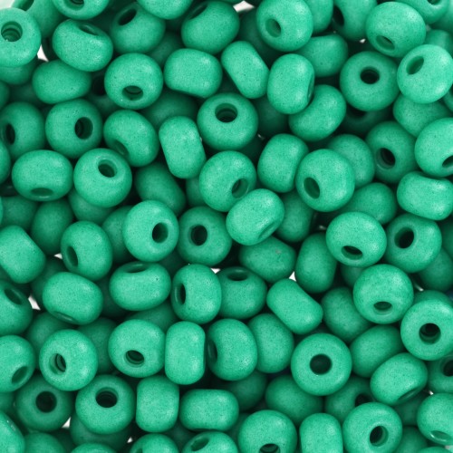 Perles rocailles Preciosa  6/0 4 mm - Terra Intensive - Dark Green Mat x20g