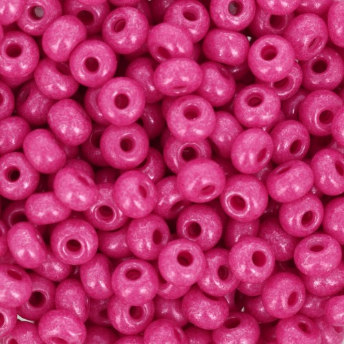 Perles rocailles Preciosa  6/0 4 mm - Terra Intensive - Fuchsia x20g