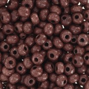 Perles rocailles Preciosa 6/0 4 mm - Terra Intensive - Dark Brown x20g