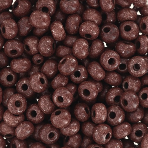 Perles rocailles Preciosa 6/0 4 mm - Terra Intensive - Dark Brown x20g