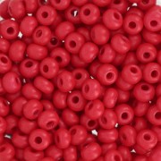 Perles rocailles Preciosa 6/0 4 mm - Terra Intensive - Red Mat x20g