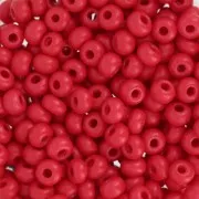 Perles rocailles Preciosa 6/0 4 mm - Terra Intensive - Red Mat x20g