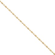 Chaîne maille boule mixte 1.5 mm Doré à l'or fin x1m|raw }}