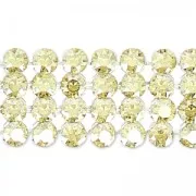 PureCrystal Crystal Mesh 40001 4 rangs 11 mm Crystal Golden Shadow x5cm