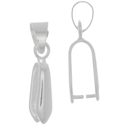 Attache pendentif 25 mm - Argenté x1