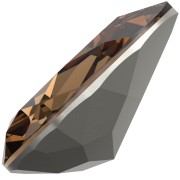 Cabochon PureCrystal 4320 8x6 mm - Reinvented Light Smoked Topaz x1