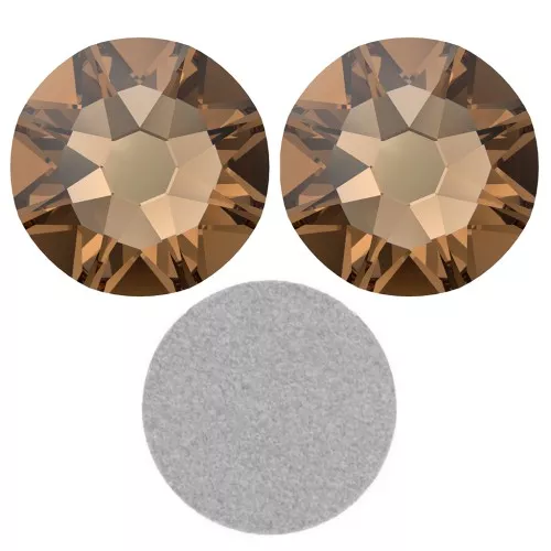 Strass à coller en cristal PureCrystal 3 mm - Reinvented Light Smoked Topaz x36