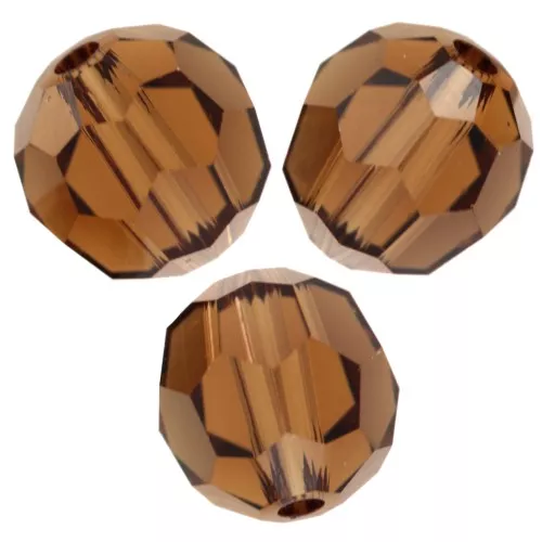 Perles rondes PureCrystal 5000 4 mm - Reinvented Smoked Topaz x20