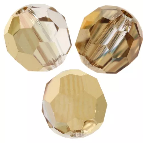 Perles rondes PureCrystal 5000 6 mm - Crystal Aurum x6