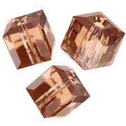 Cubes PureCrystal 5601 4 mm - Reinvented Light Smoked Topaz x8