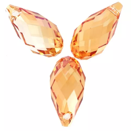 Gouttes PureCrystal 6010 11x5.5 mm - Dark Orange x4