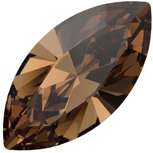 Navettes PureCrystal 4228 6x3 mm - Reinvented Light Smoked Topaz x4