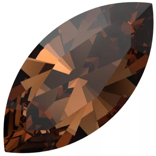Navette PureCrystal 4228 10x5 mm - Reinvented Smoked Topaz x1