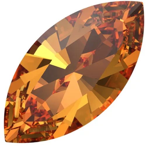 Navette PureCrystal 4228 10x5 mm - Dark Orange x1