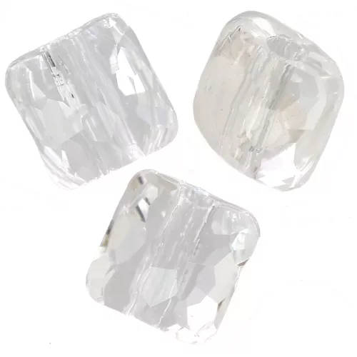 Perle carré 8 mm - Fantasy Square PureCrystal 5035 - Crystal x1
