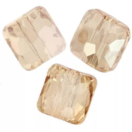 Perle carré 8 mm - Fantasy Square PureCrystal 5035 - Crystal Golden Shadow x1