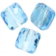 Aquamarine - Perle carré 8 mm - Fantasy Square PureCrystal 5035 - Aquamarine x1 Perle carré 8 mm - Fantasy Square PureCrystal 5035 - Aquamarine x1