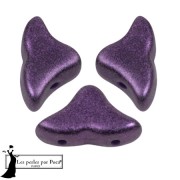 Perles en verre Hélios® par Puca® 6x10mm - Ultra Violet Metallic Mat x10g|raw }}