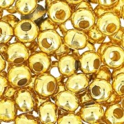Rocailles en métal 8/0 24 K Gold Plated  x10g|raw }}