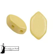 Opaque White - Perles en verre Paros® par Puca® 7x4 mm - Vogue Canary Yellow Mat x10g Perles en verre Paros® par Puca® 7x4 mm - Vogue Canary Yellow Mat x10g